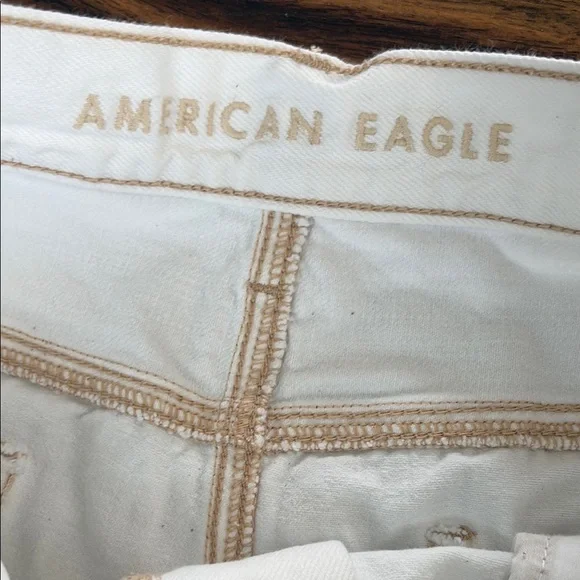 White Distressed Jean Shorts - Picture 6 of 11